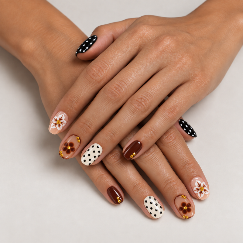 Classic Collection — Coffee Polka Dots